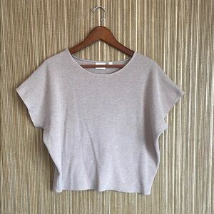 Beige Knit Women's Top